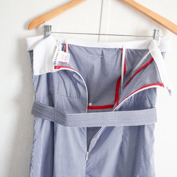 Gretchen scott Cotton Spandex Dress - The Galley Gingham small - Picture 12 of 13